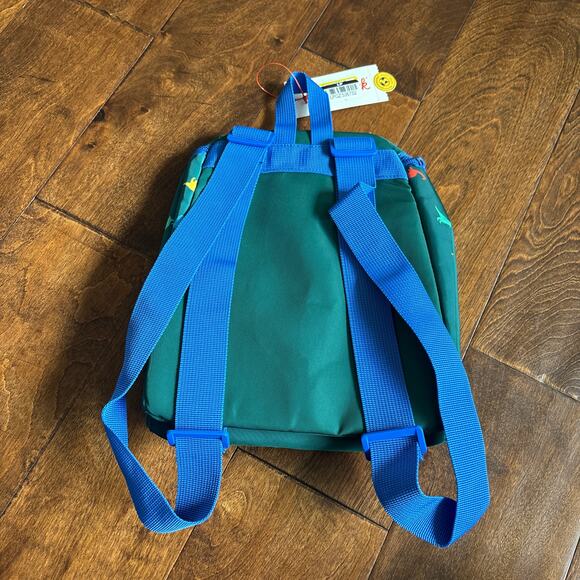 Cat and Jack Toddler Backpack Dinosaur NEW Green Blue - Picture 2 of 3